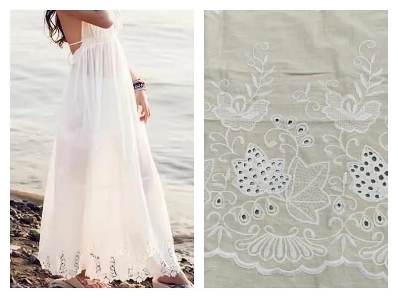 Rayon One sided Embroidery Fabric 4 Rayon One sided Embroidery Fabric 4